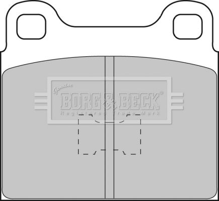 BORG & BECK Комплект тормозных колодок, дисковый тормоз BBP1085